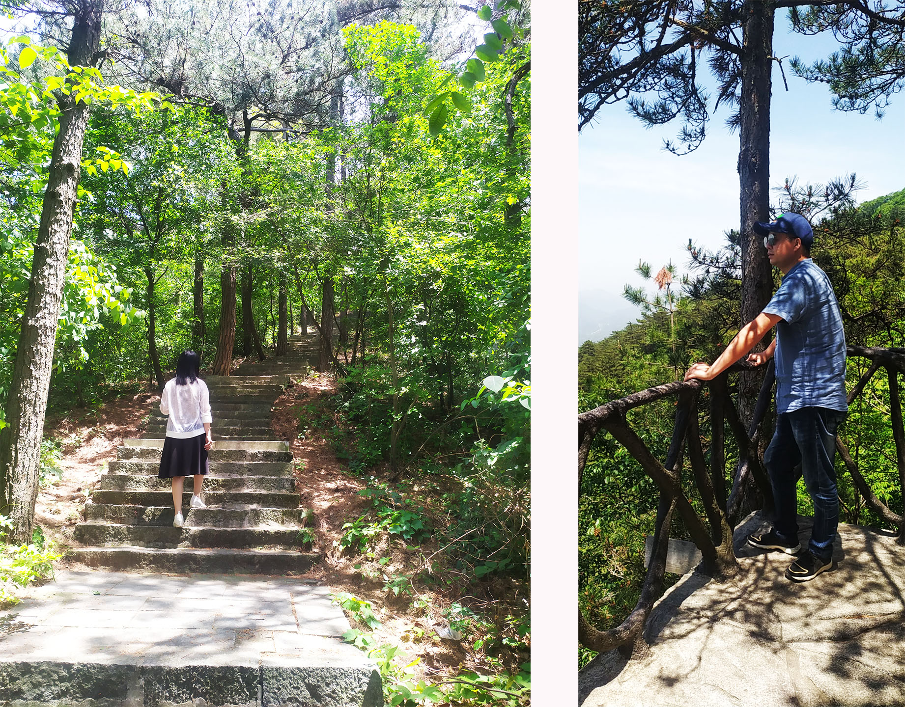 除了博覽園，格瑞樂的小伙伴同時歷經(jīng)兩個小時永攀高峰，經(jīng)過云峰石徑、修仙臺、神風口、九龍松、系馬樁到達云峰亭，將海拔1300米高的山征服在腳下。在攀山過程中山間的風景也甚是美妙。