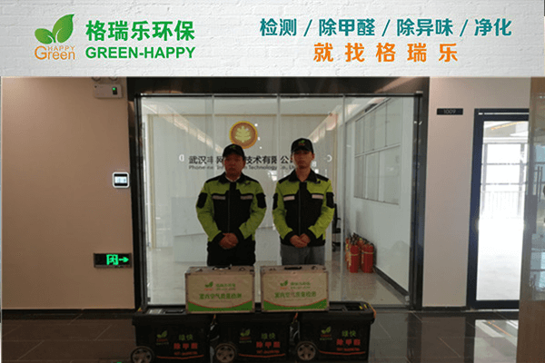 武漢除甲醛標(biāo)桿案例！